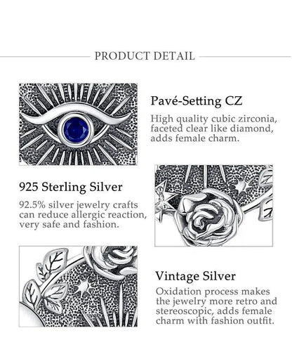 Eye Of Horus Triple Moon Goddess Necklace Wiccan Jewelry-MoonChildWorld