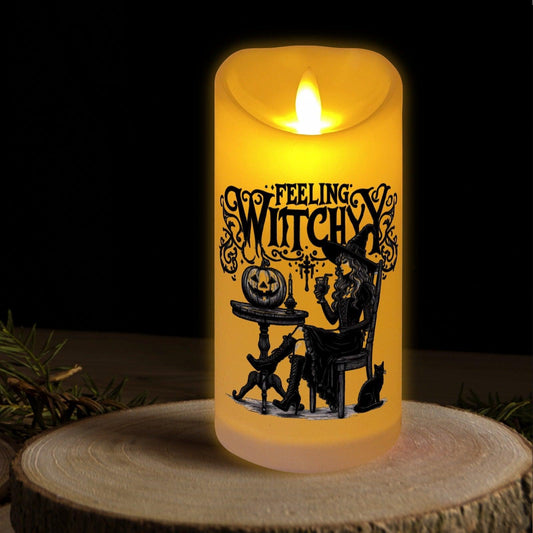 Feeling Witchy Flameless LED Candle-MoonChildWorld