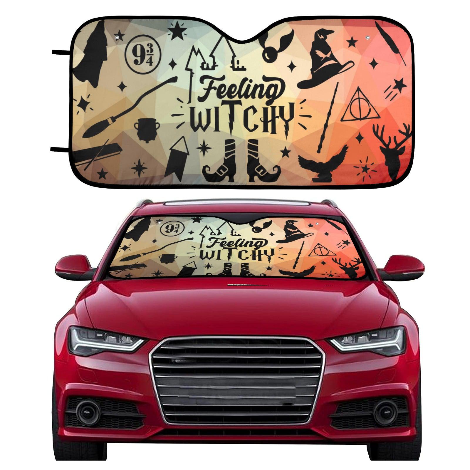 Feeling witchy Car Sun Shade-MoonChildWorld