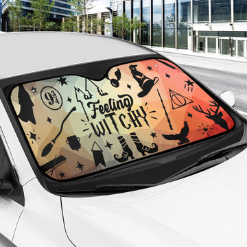 Feeling witchy Car Sun Shade-MoonChildWorld