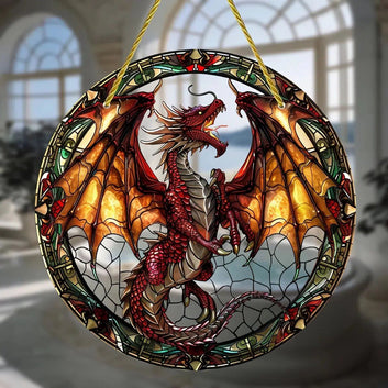 Flying Dragon Suncatcher Spirit Acrylic Sign-MoonChildWorld
