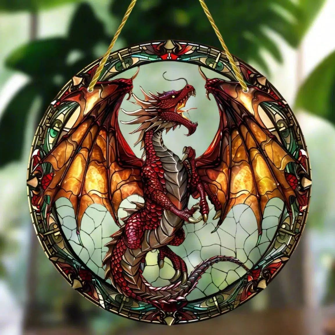 Flying Dragon Suncatcher Spirit Acrylic Sign-MoonChildWorld