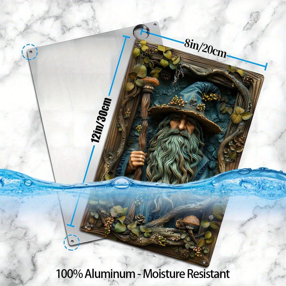 Forest Wizard Metal Sign Pagan Decor-MoonChildWorld