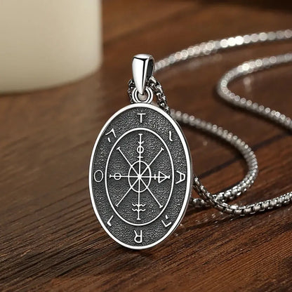 Fortuna Goddess Necklace, 925 Silver Roman Coin Pendant, product view 2 of 8