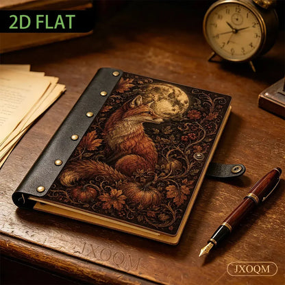 Fox Moon Autumn Pumpkin Journal - Mabon grimoire - MoonChildWorld