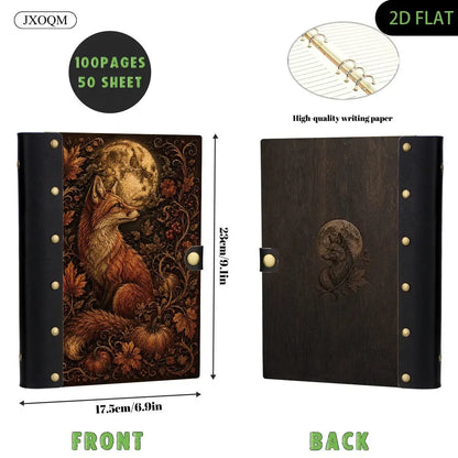 Fox Moon Autumn Pumpkin Journal - Book of Shadows - MoonChildWorld