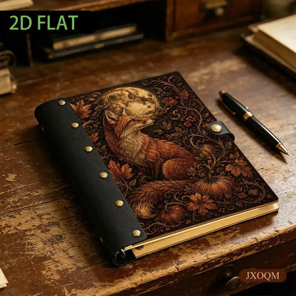 Fox Moon Autumn Pumpkin Journal - fall gifts for witches - MoonChildWorld