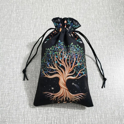 (Free Bag) Tree of life Altar Tarot Card Tablecloth Pagan Altar Cloth-MoonChildWorld