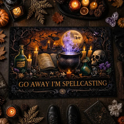 Witchcraft Gothic Doormat – Occult Pagan Welcome Mat for Witch Home Decor_mockup_3.webp