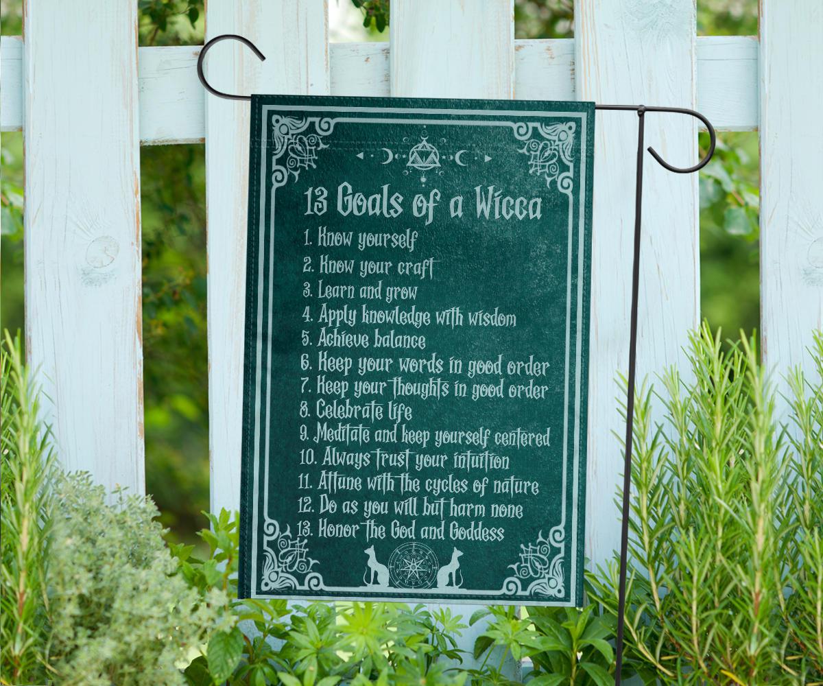 Goals of a Wicca Flag-MoonChildWorld