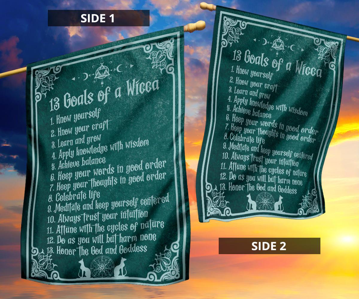 Goals of a Wicca Flag-MoonChildWorld