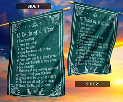 Goals of a Wicca Flag-MoonChildWorld