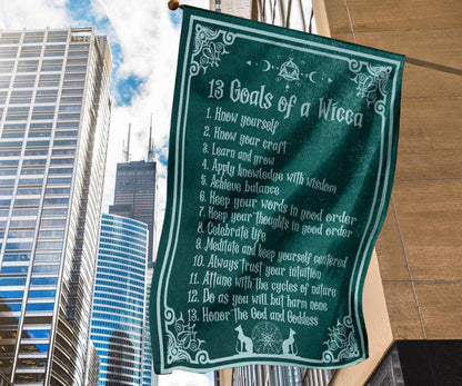 Goals of a Wicca Flag-MoonChildWorld