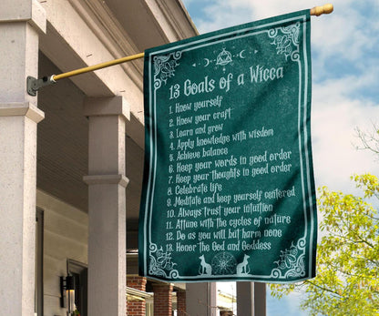 Goals of a Wicca Flag-MoonChildWorld