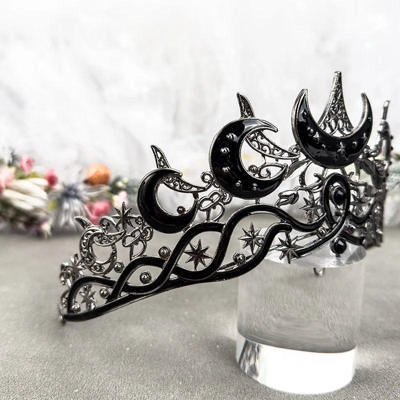 Goddess Moon Crowns Celestial Goddess Tiaras Wiccan Pagan Hair Accessories-MoonChildWorld
