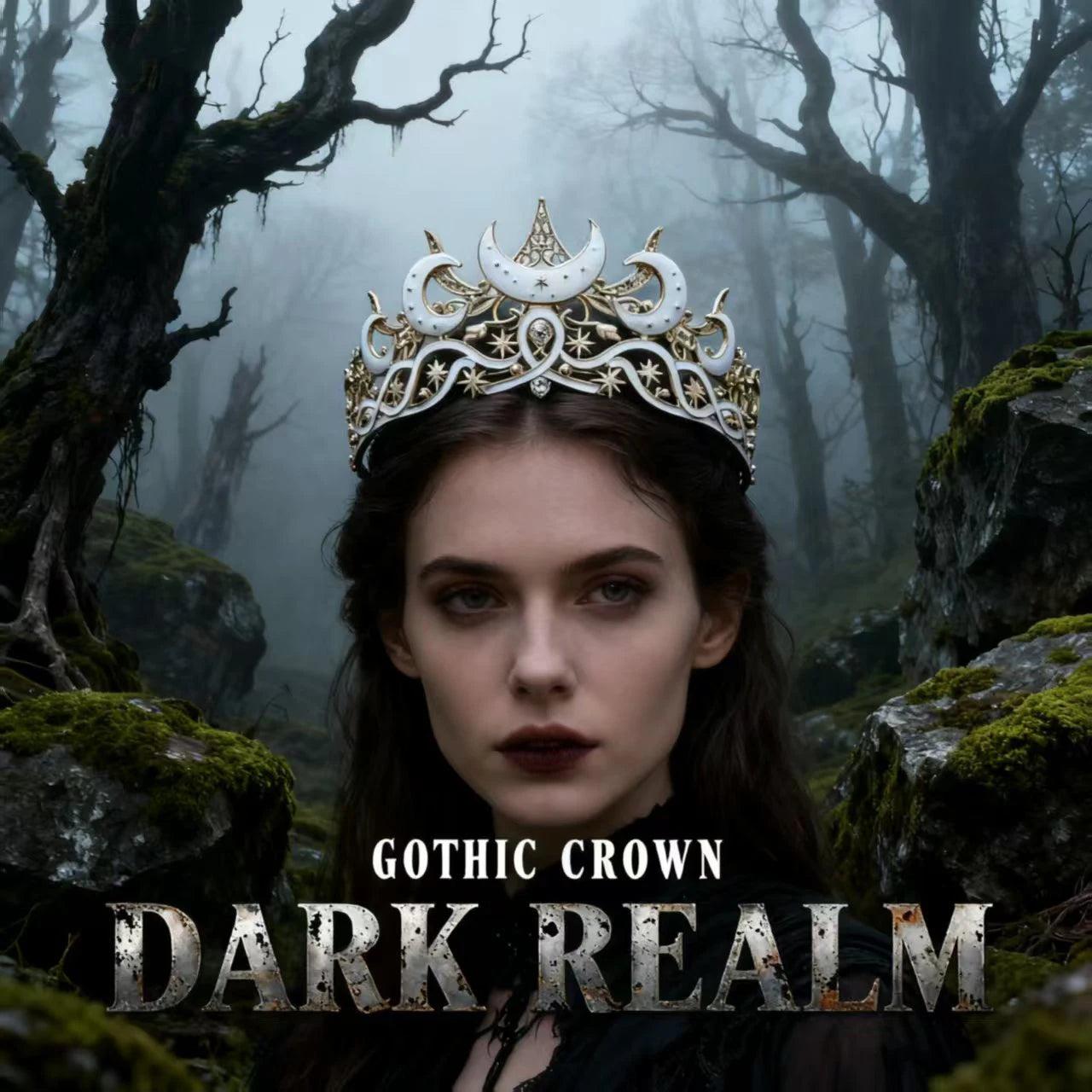 Goddess Moon Crowns Celestial Goddess Tiaras Wiccan Pagan Hair Accessories-MoonChildWorld