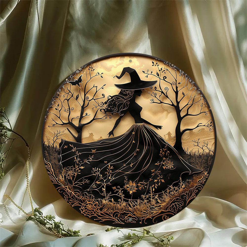 Halloween Witch Metal Sign Gothic Decor-MoonChildWorld