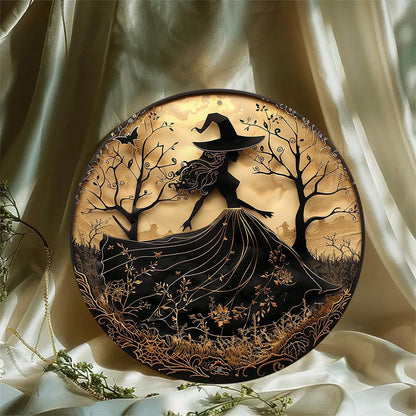Halloween Witch Metal Sign Gothic Decor-MoonChildWorld