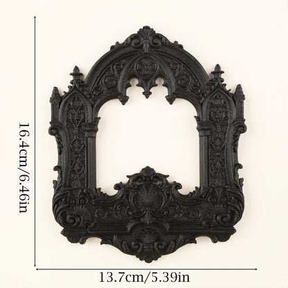 Gothic Arch Carved Hollow Wall Frame – size and scale reference