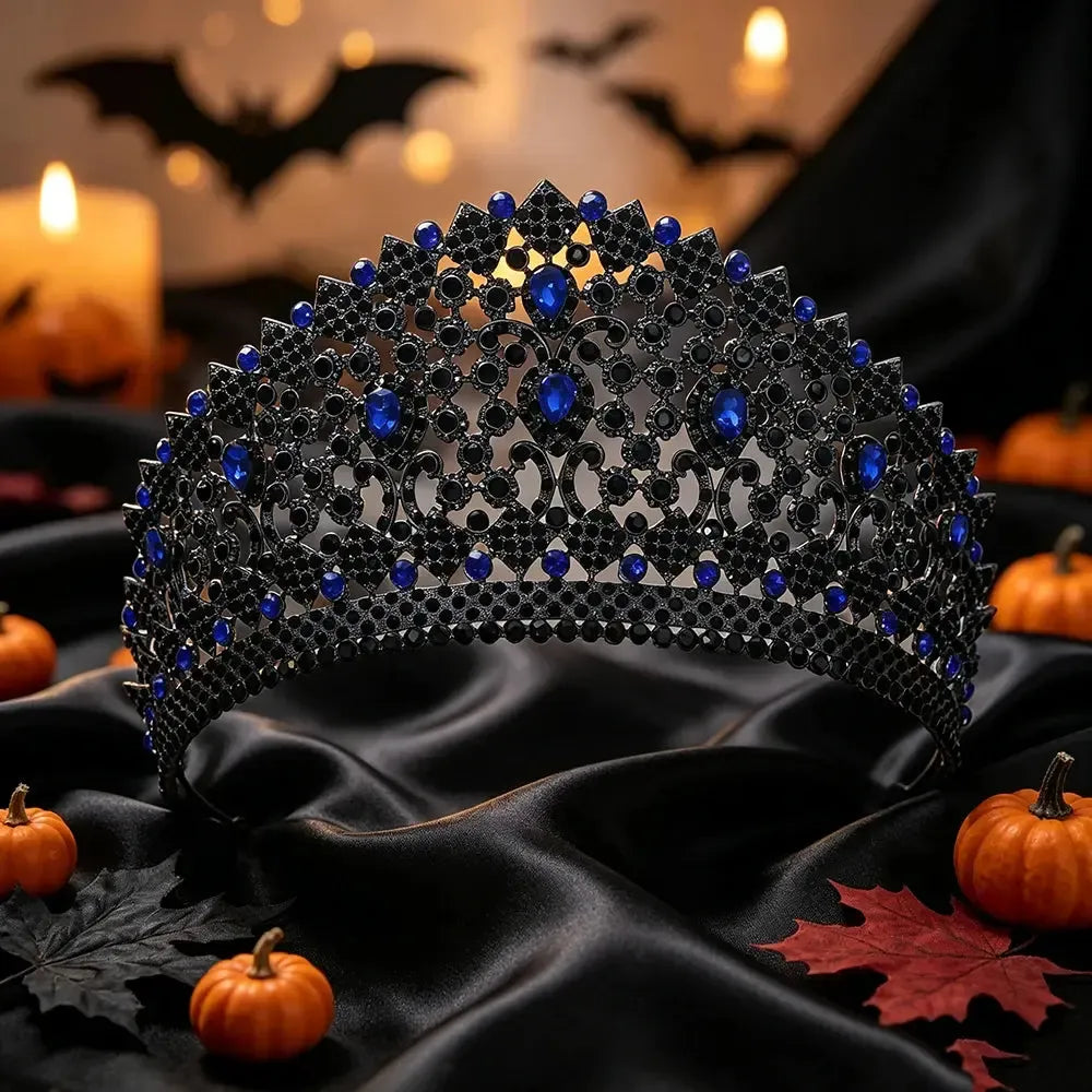 Witch king crown photographed against a dark backdrop