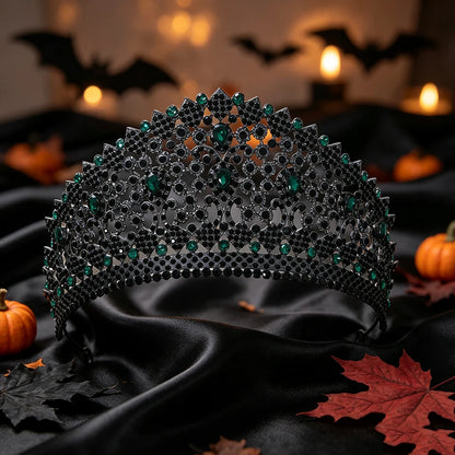 Gothic crown styled for a masquerade dinner look