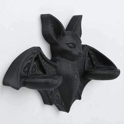 Gothic Bat Double Candle Wall Sconce Resin Candle Holder Decor-MoonChildWorld