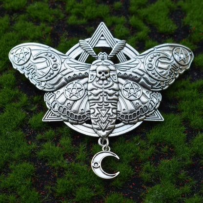 Gothic Bat Hairpin Halloween Bat Barrette Witchy Hair Accessory-MoonChildWorld