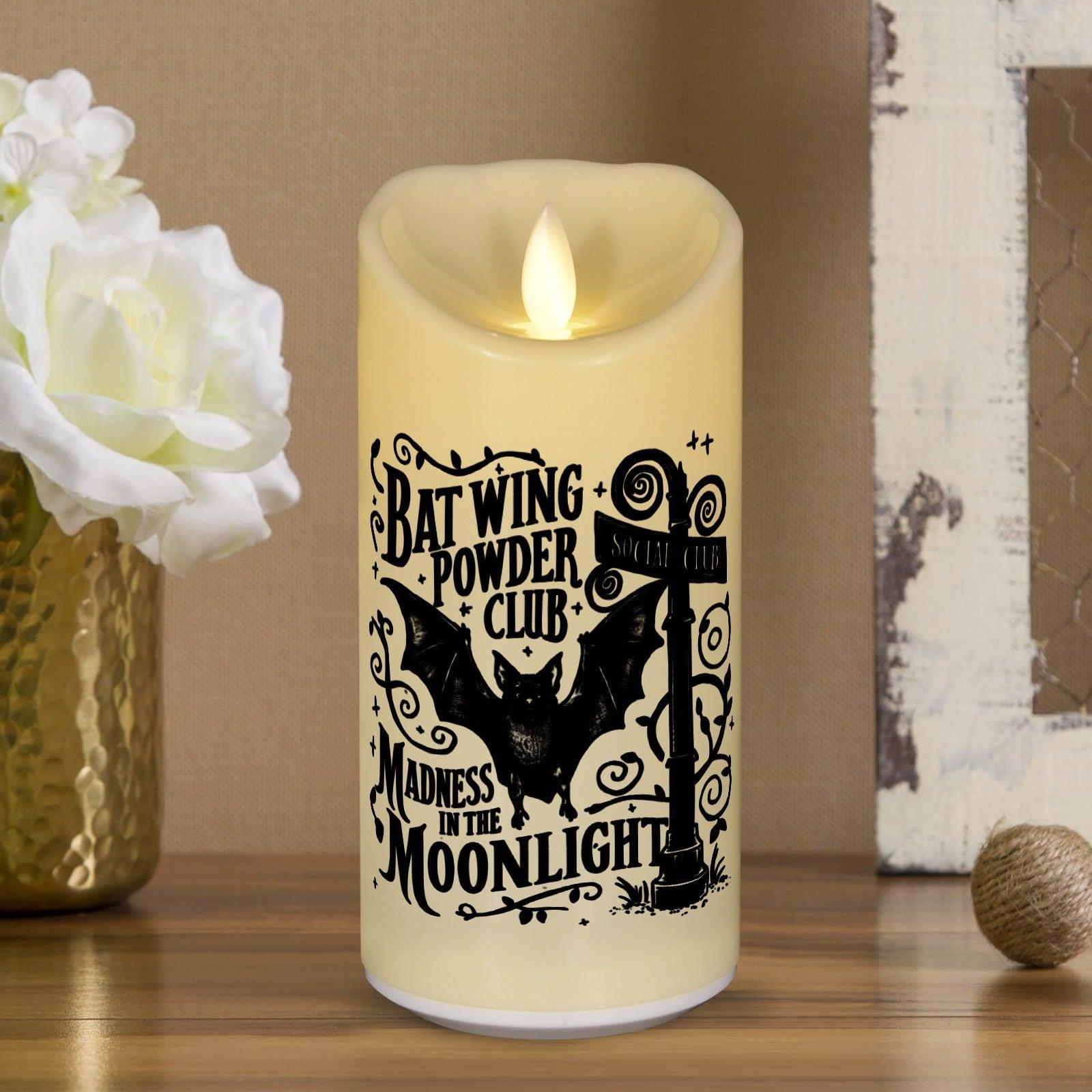 Gothic Bat Halloween Flameless LED Candle-MoonChildWorld