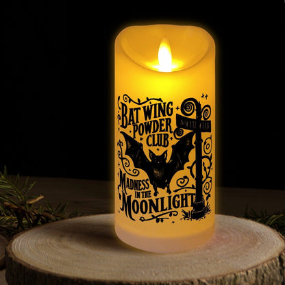 Gothic Bat Halloween Flameless LED Candle-MoonChildWorld