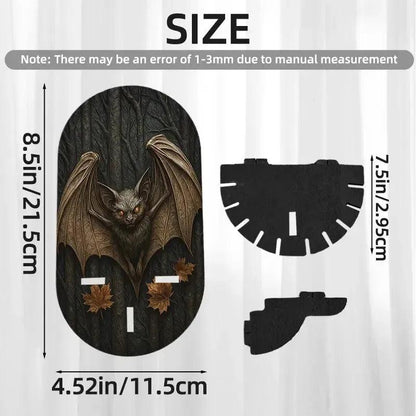 Gothic Bat Halloween Wall Shelf – Wooden Floating Shelf Witch Altar Decor-MoonChildWorld