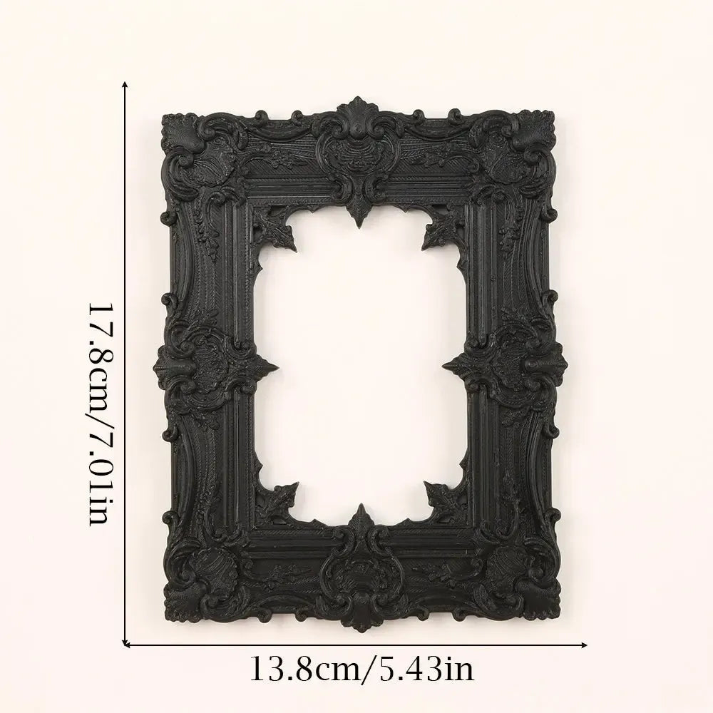 Matte black gothic frame wall art Style B – tarot display Wiccan Victorian sacred home decoration
