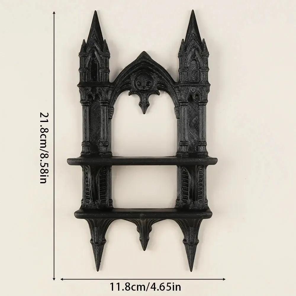 Gothic Castle Crystal Shelf Witchy Hanging Shelf for Witch Home Decor-MoonChildWorld