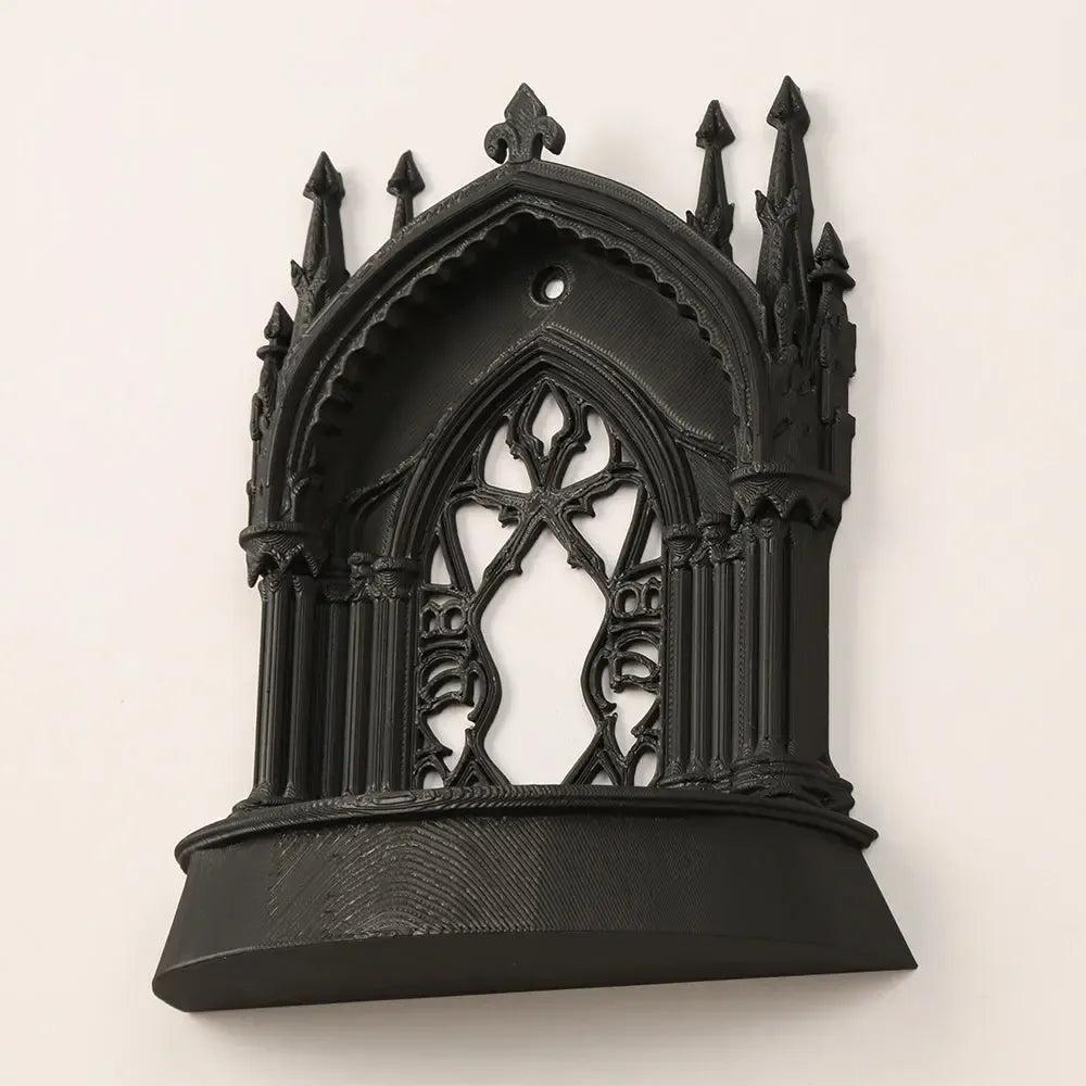 Gothic Dark Style Arch Shaped Niche Home Wall Storage for Witchy Halloween Decoration-MoonChildWorld
