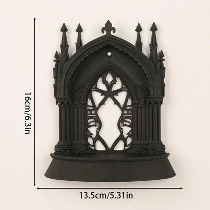 Gothic Dark Style Arch Shaped Niche Home Wall Storage for Witchy Halloween Decoration-MoonChildWorld