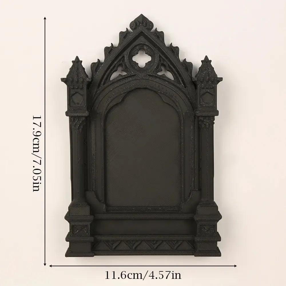 Gothic Dark Style Church Arch Shaped Decorative Frame For Halloween Wall Decoration-MoonChildWorld