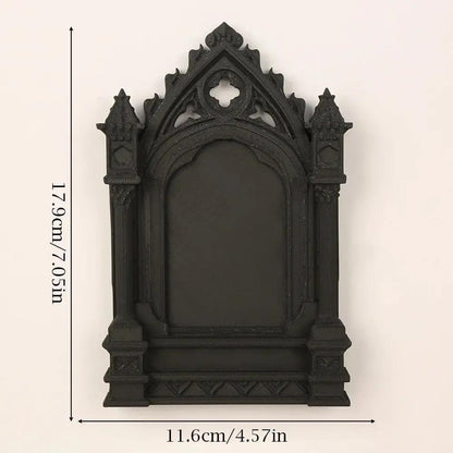 Gothic Dark Style Church Arch Shaped Decorative Frame For Halloween Wall Decoration-MoonChildWorld