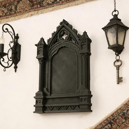 Gothic Dark Style Church Arch Shaped Decorative Frame For Halloween Wall Decoration-MoonChildWorld