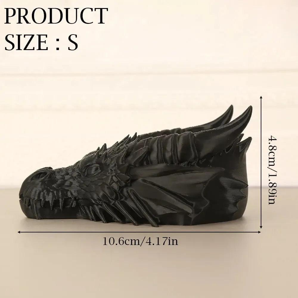Gothic Dark Style Dragon Head Shaped Jewelry Storage Tray For Halloween Decor-MoonChildWorld