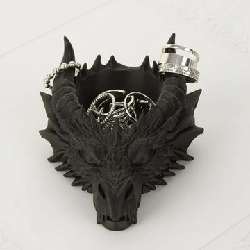 Gothic Dark Style Dragon Head Shaped Jewelry Storage Tray For Halloween Decor-MoonChildWorld