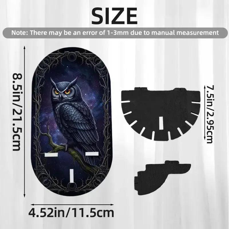 Gothic Forest Owl Floating Shelves Wicca Altar Decor - Witchy Decorative Wall Shelf for Crystals, Candles-MoonChildWorld