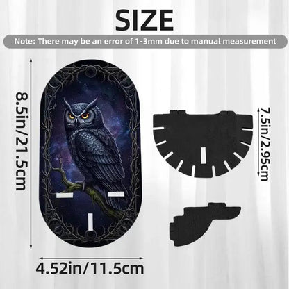 Gothic Forest Owl Floating Shelves Wicca Altar Decor - Witchy Decorative Wall Shelf for Crystals, Candles-MoonChildWorld