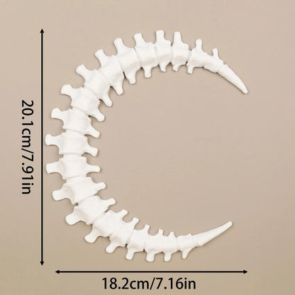 Gothic Moon Spinal-shaped Witchy Wall Decoration for Halloween-MoonChildWorld