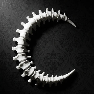 Gothic Moon Spinal-shaped Witchy Wall Decoration for Halloween-MoonChildWorld