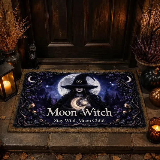 Gothic Moon Witch Doormat – Halloween Witchy Welcome Mat for Dark Aesthetic Decor_mockup_1.webp