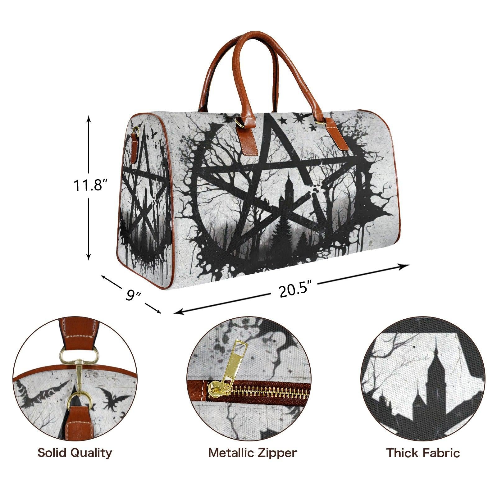 Gothic Pentacle Travel Bag-MoonChildWorld
