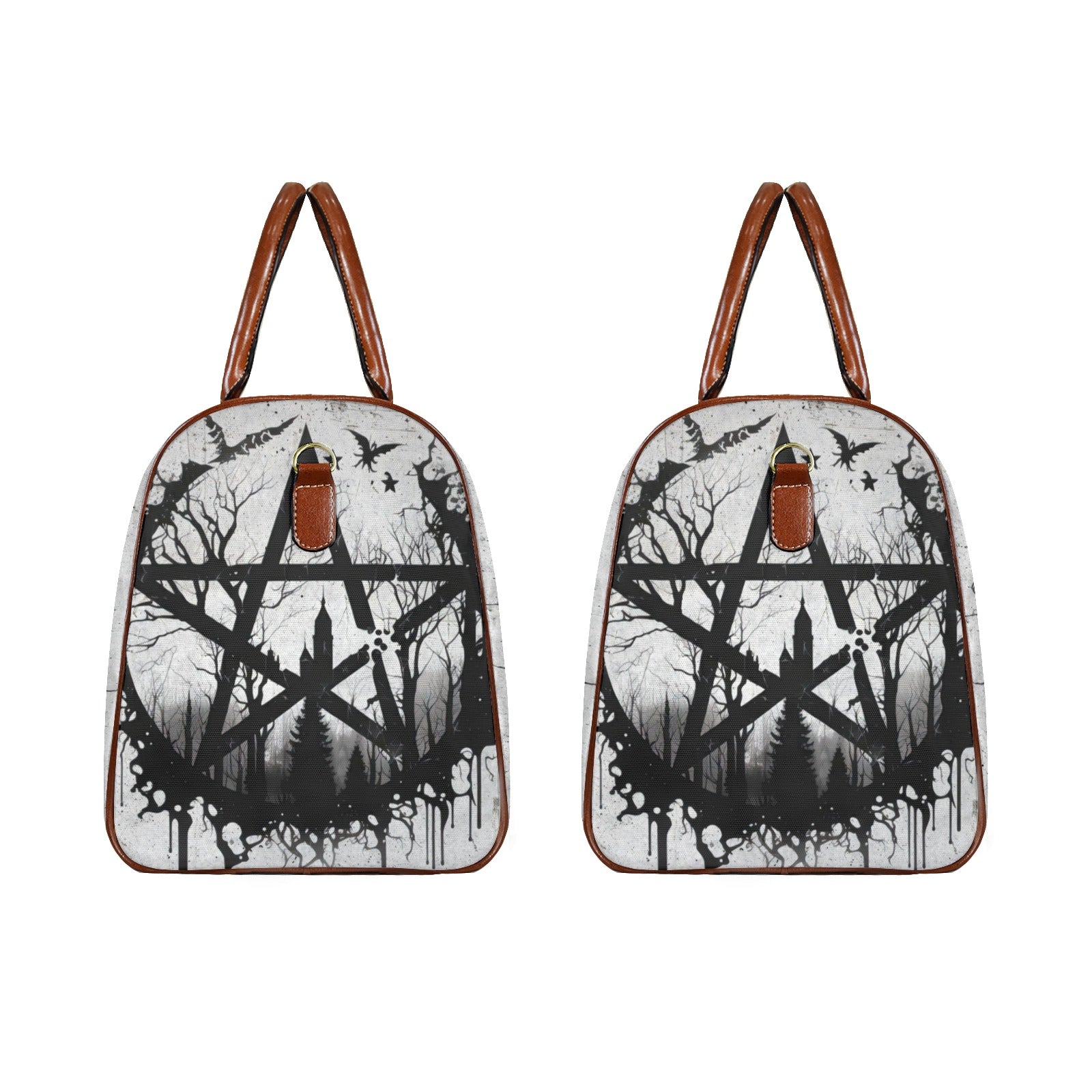 Gothic Pentacle Travel Bag-MoonChildWorld