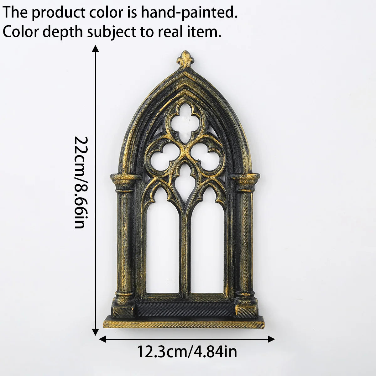 Rose window crystal shelf – witchy altar wall decor