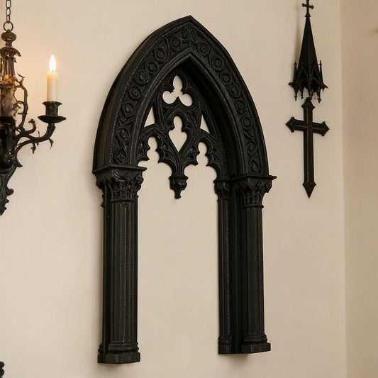 Gothic Style Double Column Arch Wall Decor Frame - Witch Home Wall Art Halloween Decor-MoonChildWorld