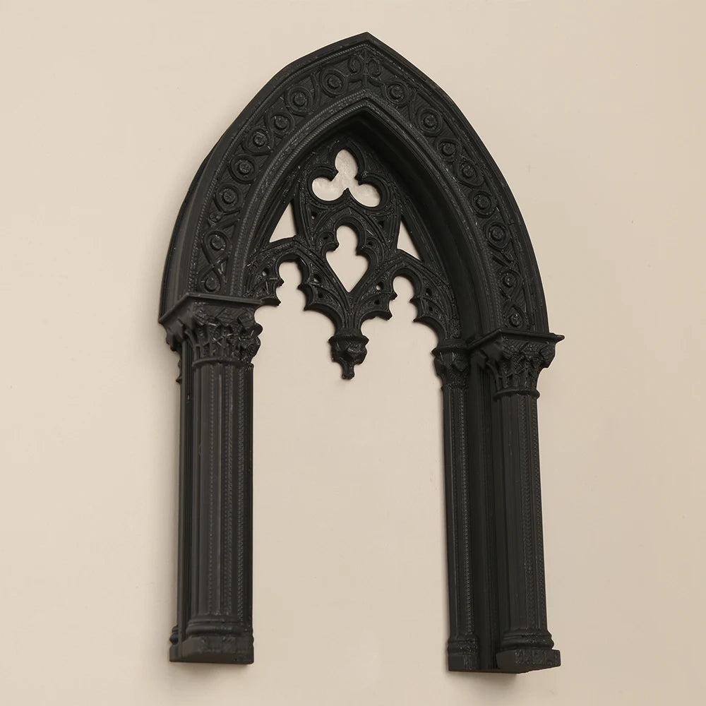 Gothic Style Double Column Arch Wall Decor Frame - Witch Home Wall Art Halloween Decor-MoonChildWorld