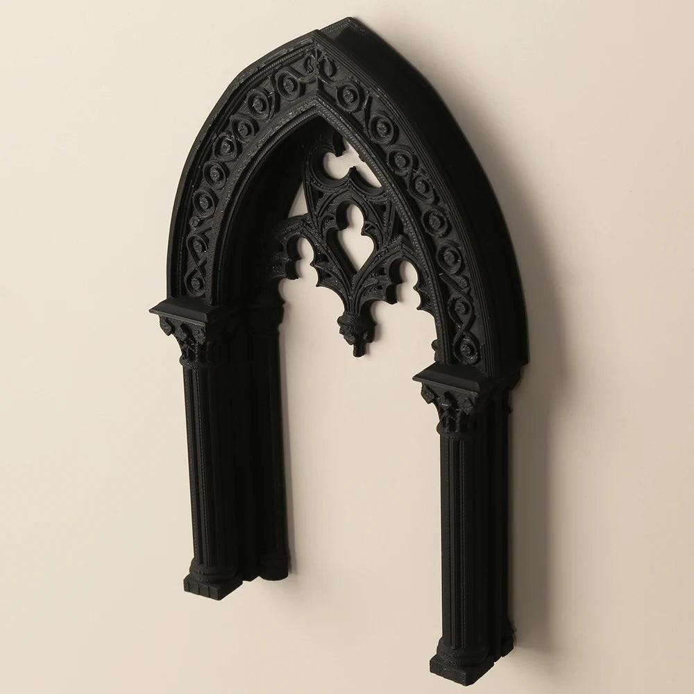 Gothic Style Double Column Arch Wall Decor Frame - Witch Home Wall Art Halloween Decor-MoonChildWorld